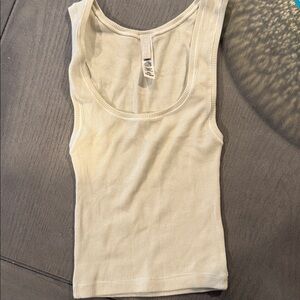 SKIMS Off-White Ribbed Tank